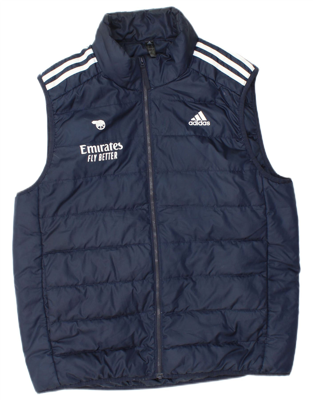 Męska kamizelka Adidas Graphic Padded UK 40, duża, granatowa