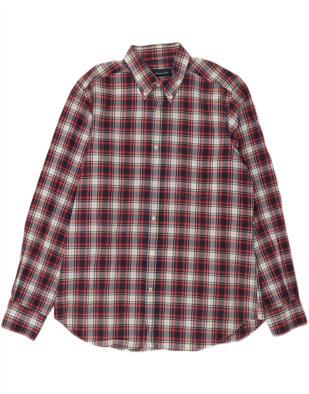 Koszula męska Massimo Dutti XL w czerwoną kratę