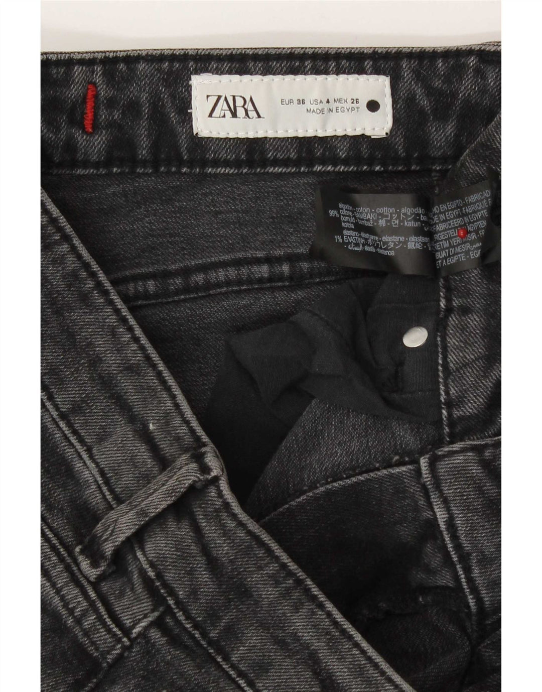 Damskie jeansy Bootcut Zara EU 36 XS W26 L27 Szara bawełna