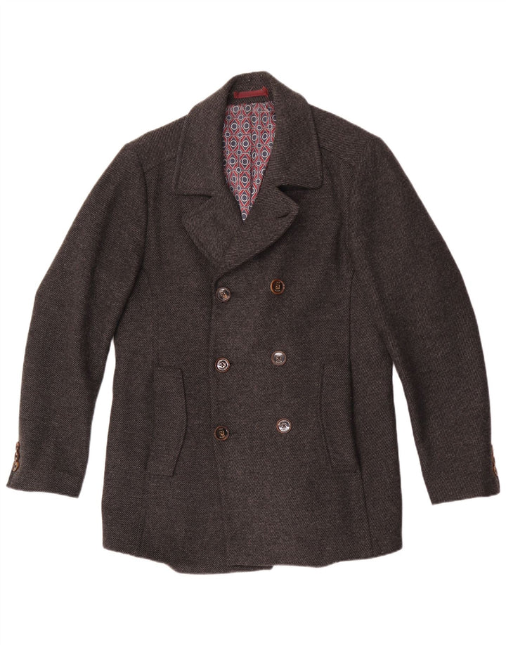 Płaszcz męski Ted Baker, rozmiar 3, średnioszary, wełniany