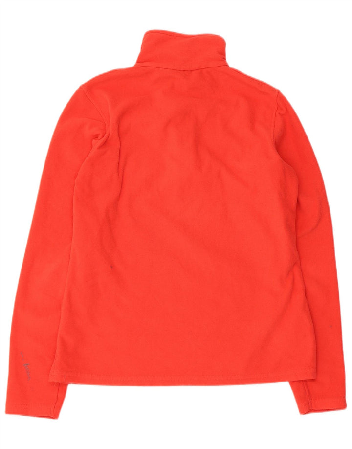 Damski sweter polarowy Mountain Warehouse z zamkiem błyskawicznym, UK 14, średni czerwony poliester