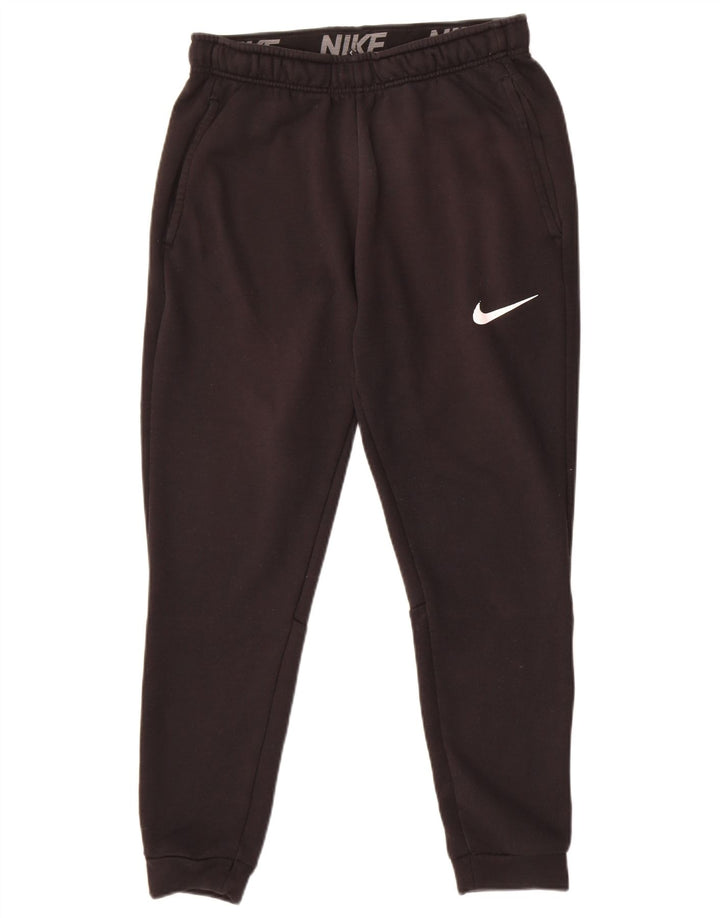 Męskie spodnie dresowe Nike Dri Fit, małe, czarne, poliestrowe