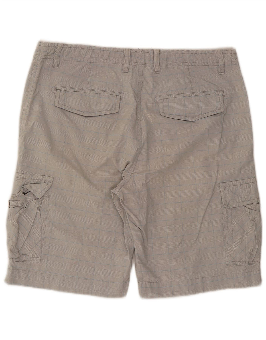 Męskie spodenki cargo Woolrich W34 w dużą szarą kratkę
