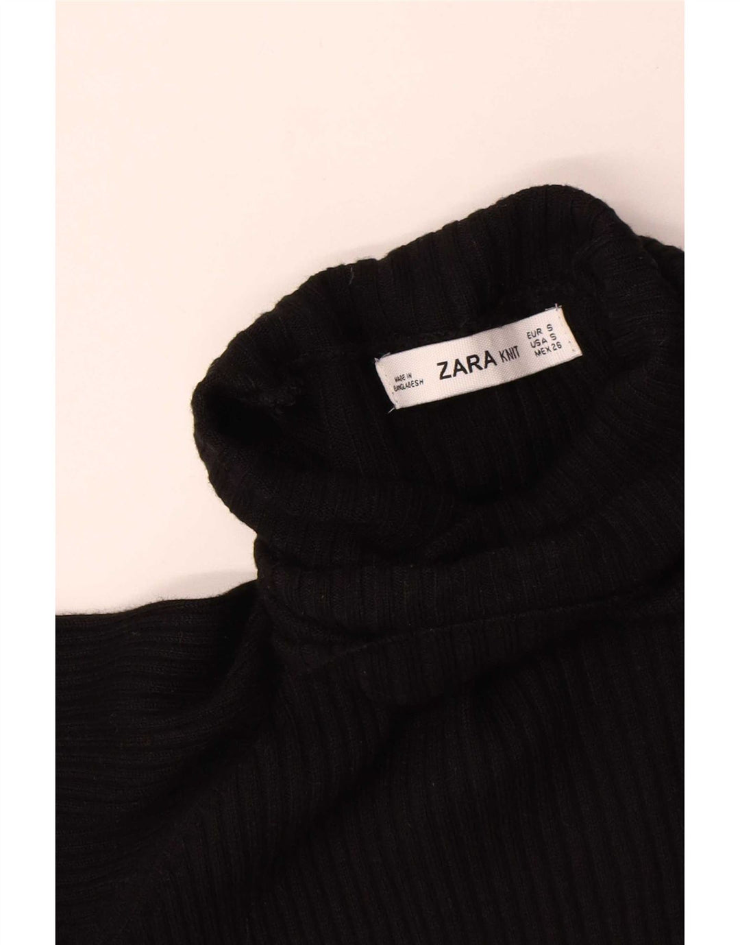 Sukienka damska Zara Maxi Jumper Dress UK 8 Small Black