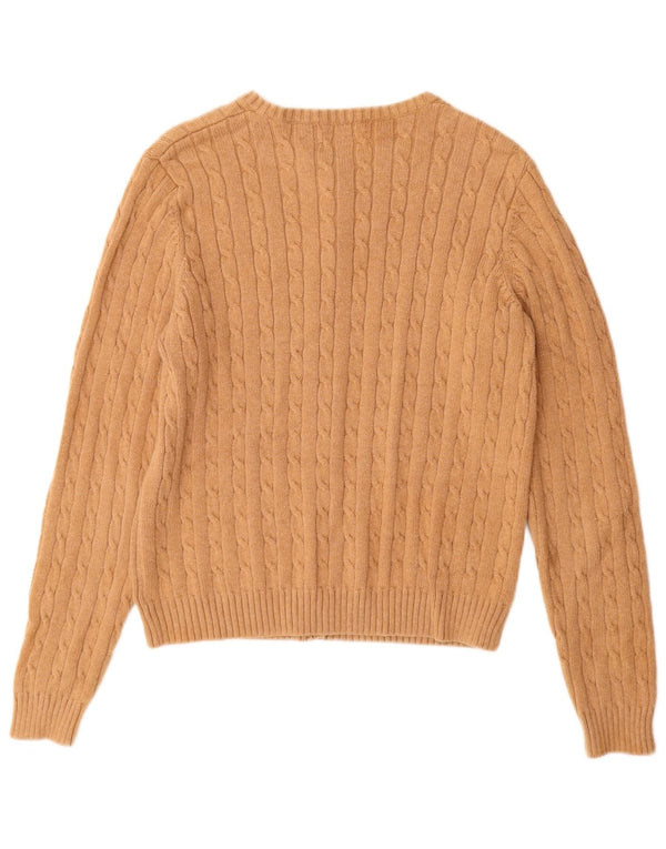 Sweter damski EDDIE BAUER UK 12, średnio beżowy, bawełniany