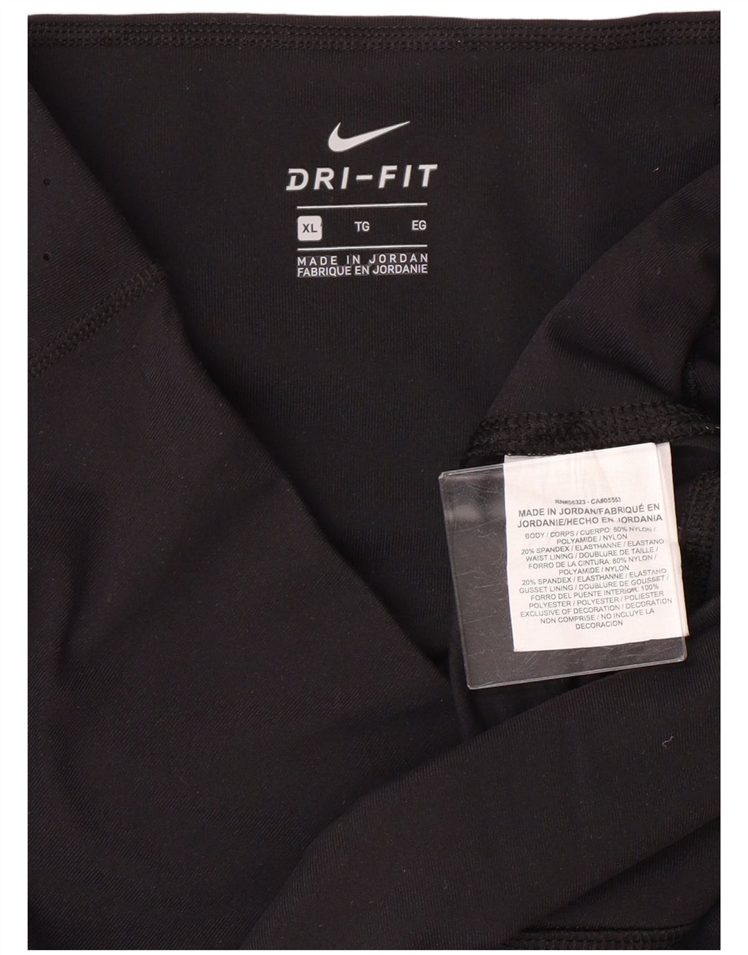 Damskie legginsy NIKE Dri Fit UK 18 XL, czarny nylon