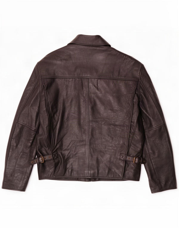 Męska kurtka skórzana vintage IT 48 Medium Black