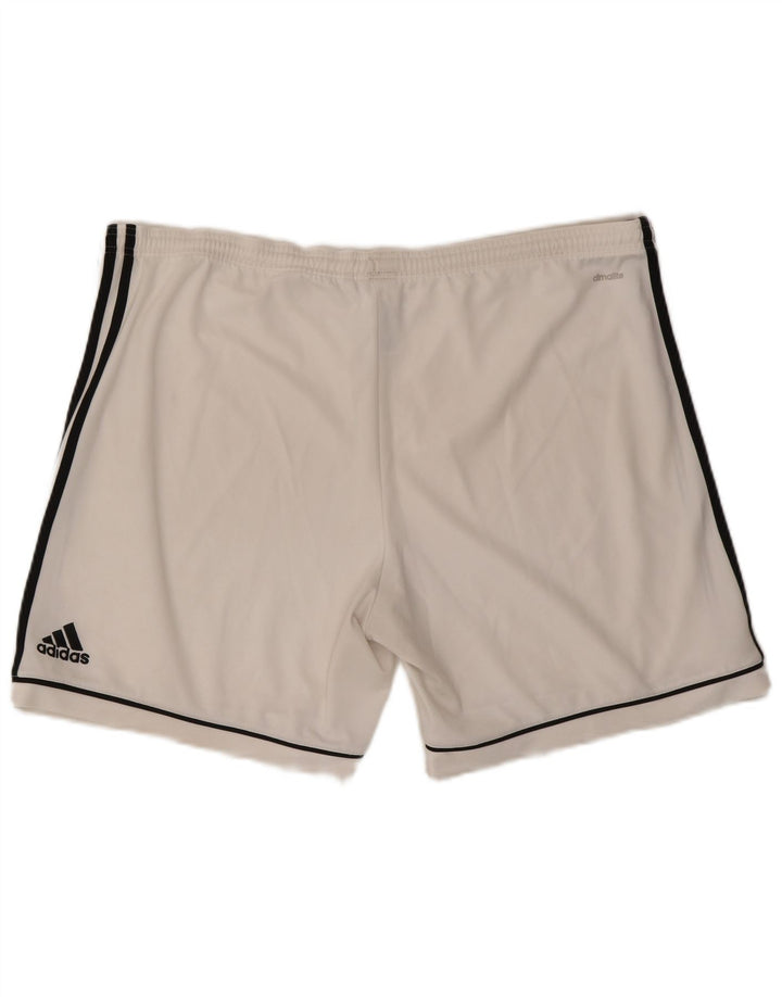 Męskie spodenki sportowe Adidas Climalite XL, biały poliester