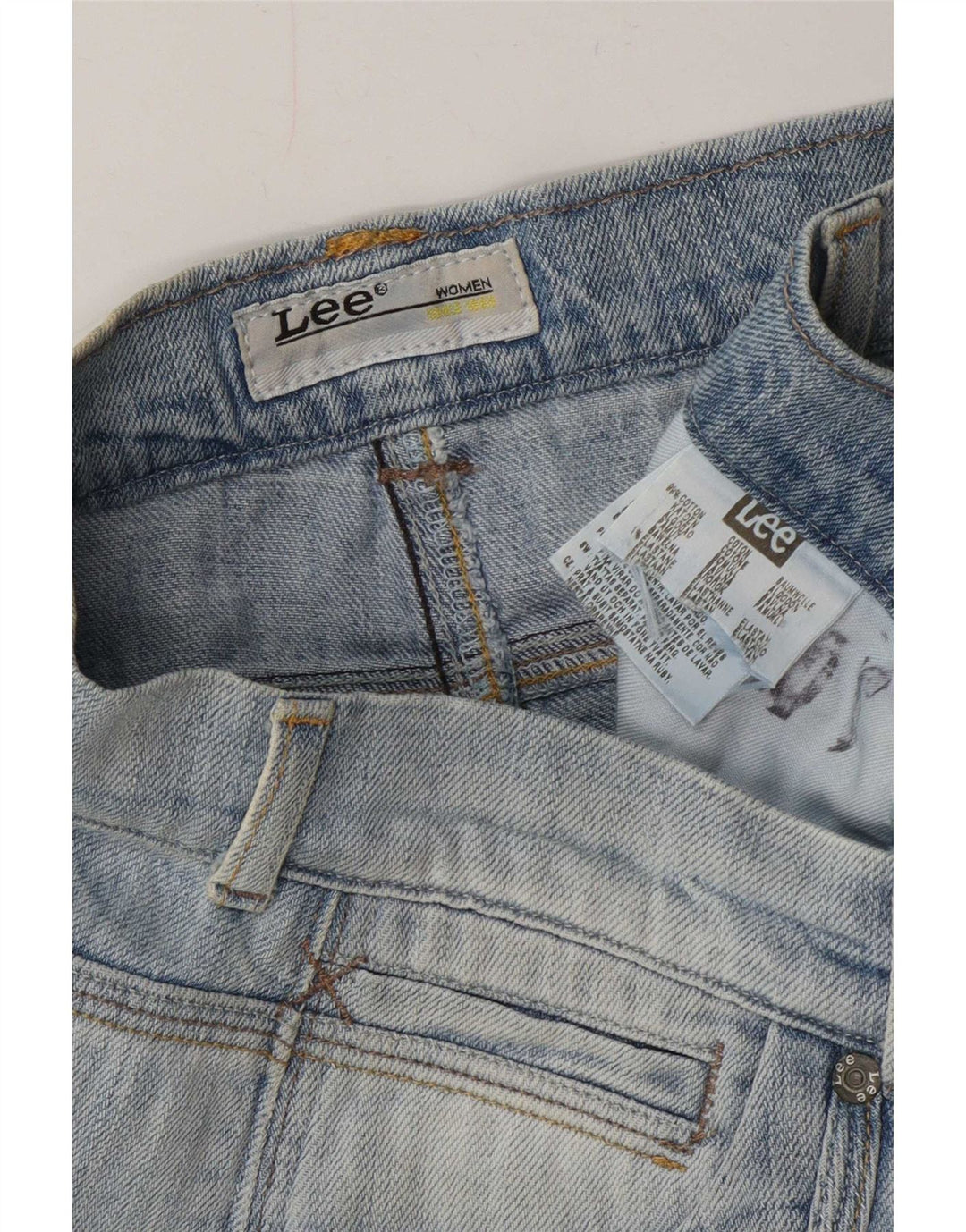 Damskie jeansy Lee Slim W28 L30 Niebieskie bawełniane