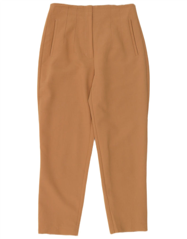 Krótkie spodnie damskie Zara, średnie W28 L26, beżowy poliester