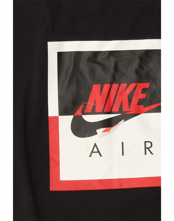 Męski T-shirt z grafiką Nike, 2XL, czarna, bawełniana