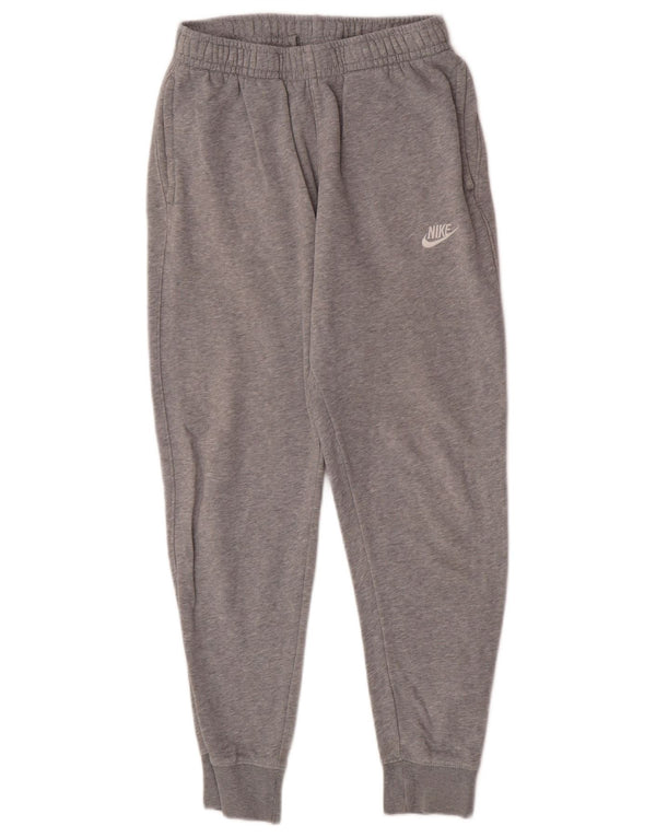 Męskie spodnie dresowe Nike Męskie joggery Małe, szare, bawełniane sportowe