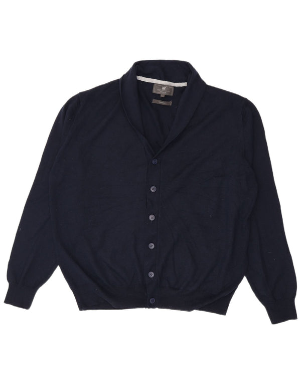 Marks & Spencer Męski sweter o dopasowanym kroju, 2XL, granatowy, akryl