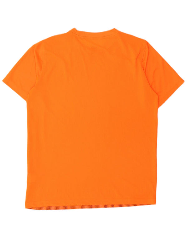 T-shirt chłopięcy Puma 15-16 lat XL, pomarańczowy, geometryczny poliester