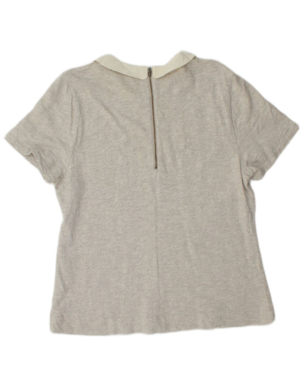 Bluzka damska J. CREW UK 18 XL, szara bawełna