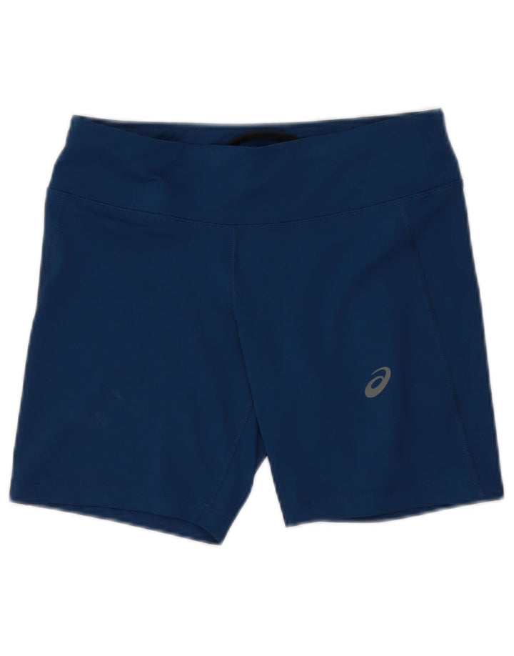 ASICS Womens Sport Shorts UK 10 Small  Navy Blue