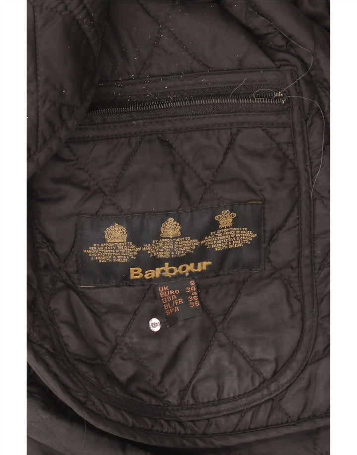 Damska pikowana kurtka Barbour UK 8 Small Black