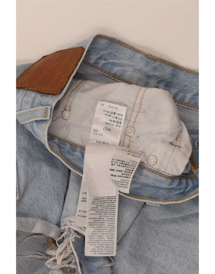 Damskie spodenki dżinsowe Levi's w trudnej sytuacji, małe W27, niebieska bawełna