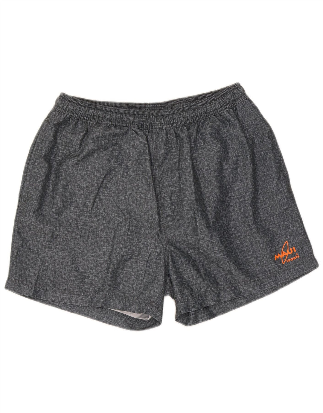 Męskie spodenki sportowe w stylu vintage, duże, szare, z poliestru
