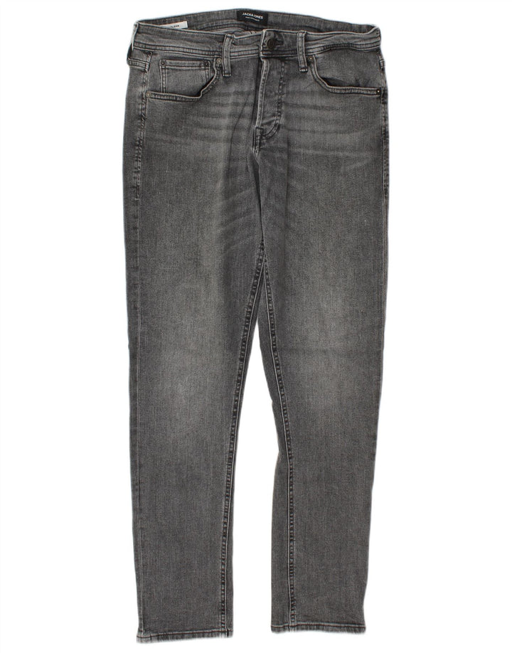 Męskie jeansy Jack & Jones GLENN Slim W32 L32 Szara bawełna