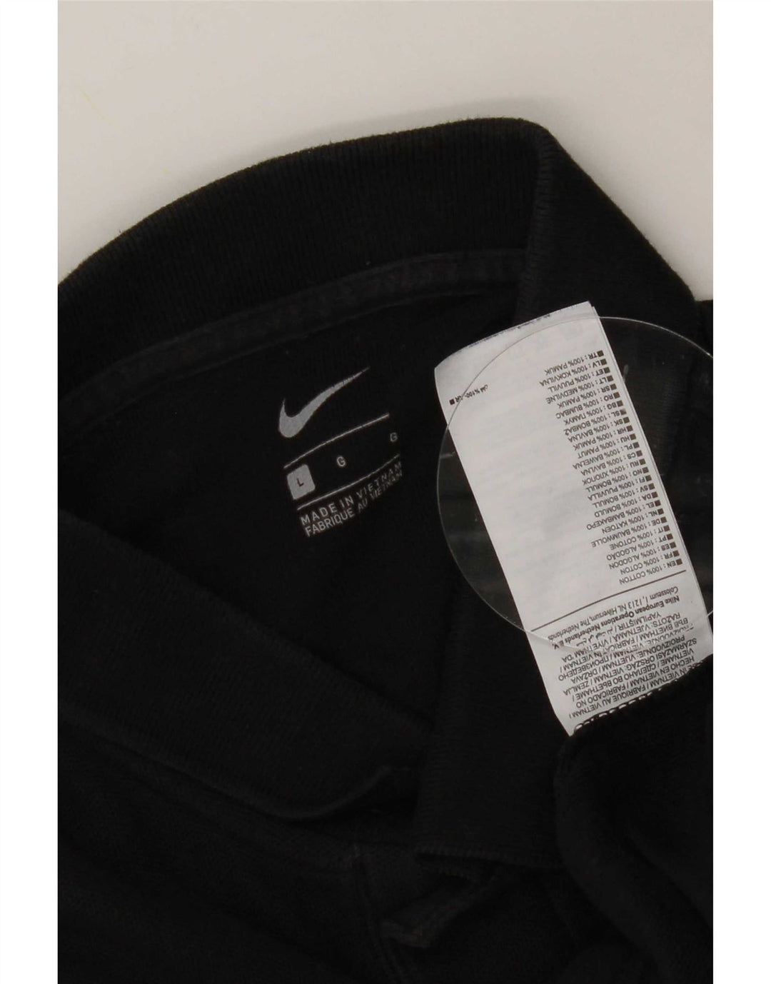 Męska koszulka polo Nike, duża, czarna, bawełniana
