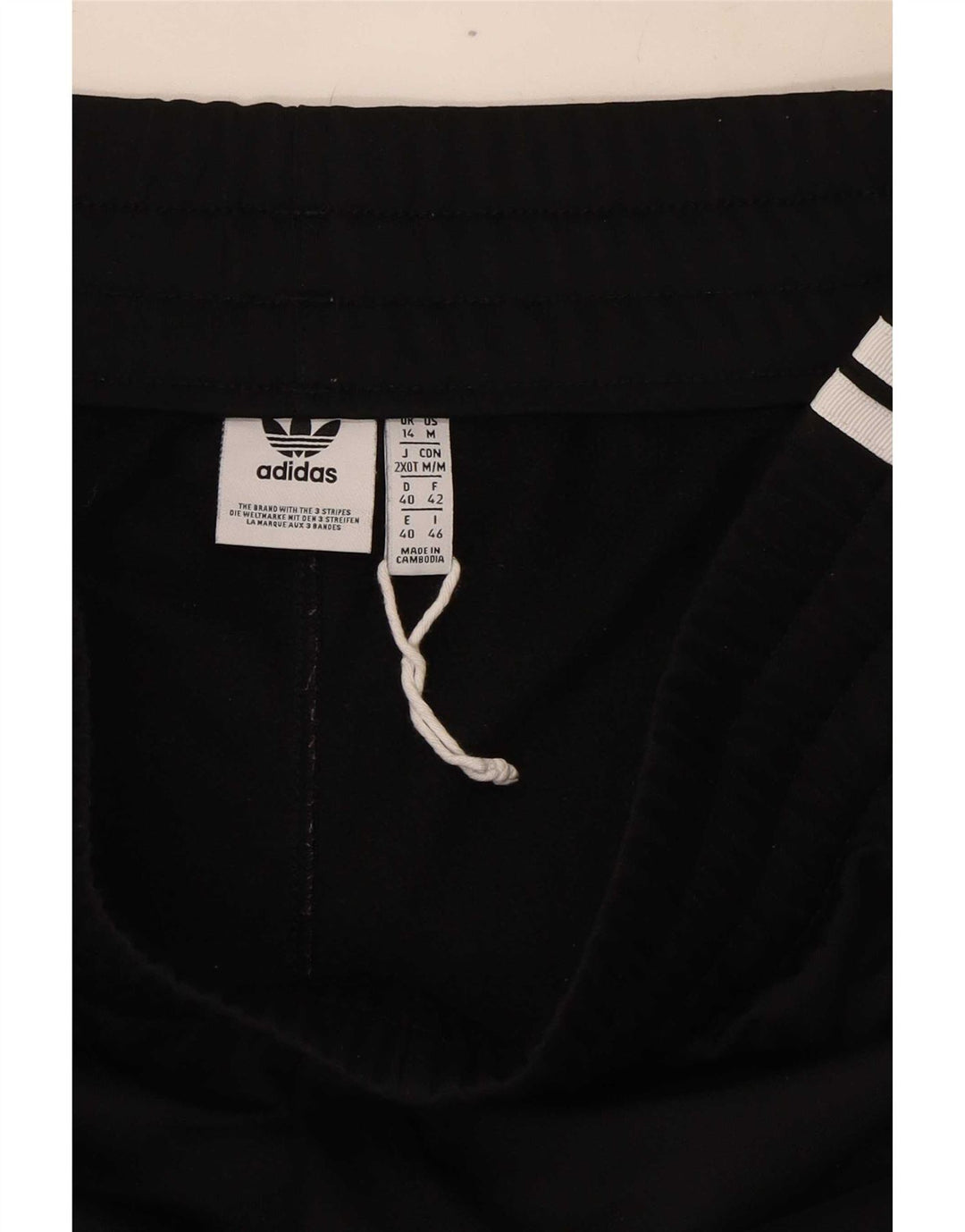 Damskie spodenki sportowe Adidas UK 14, średni czarny poliester