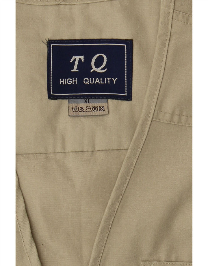 Męska kamizelka użytkowa Vintage UK 42 XL Beżowy poliester