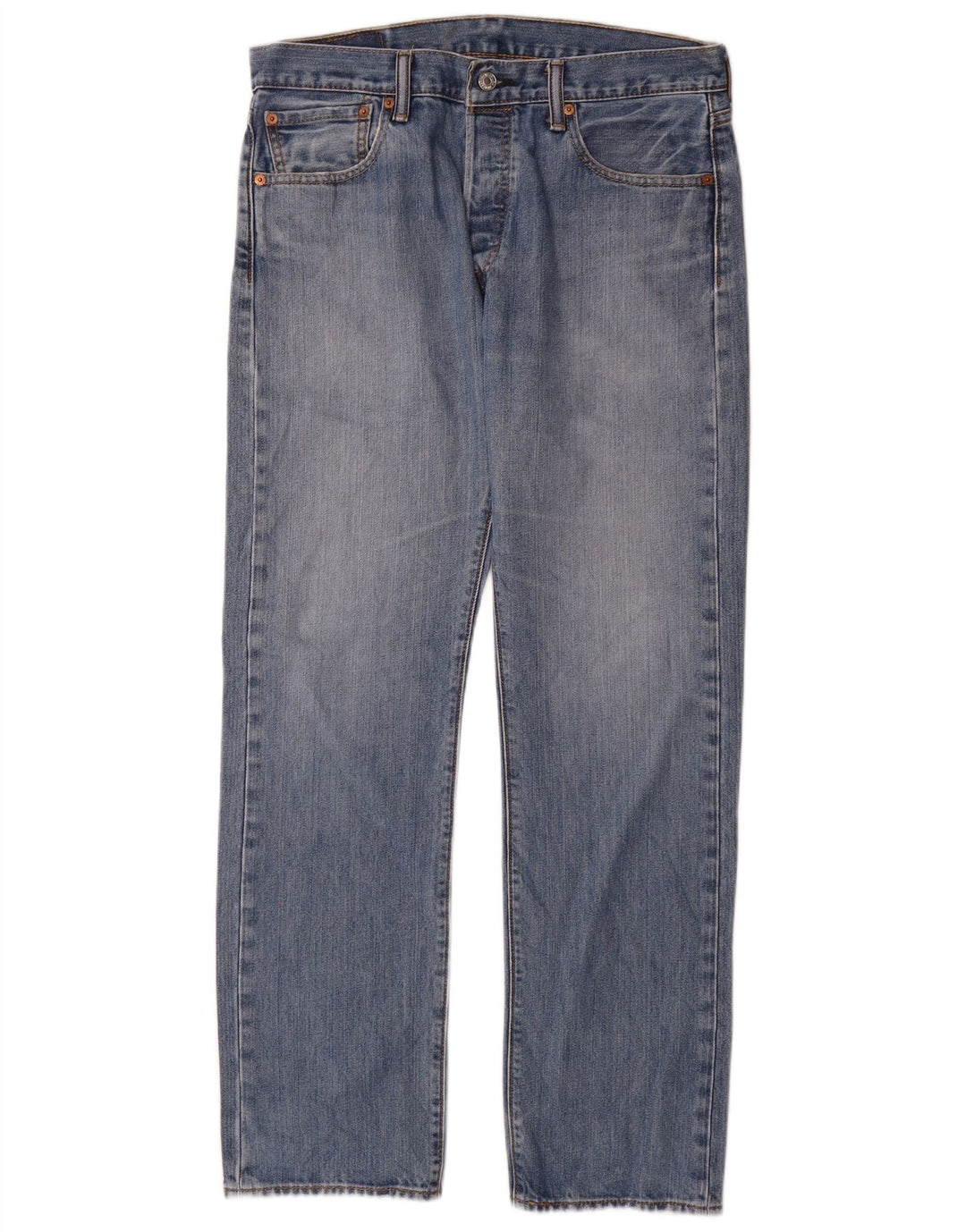 Męskie jeansy Levi's 501 Straight W32 L32 Niebieskie bawełniane