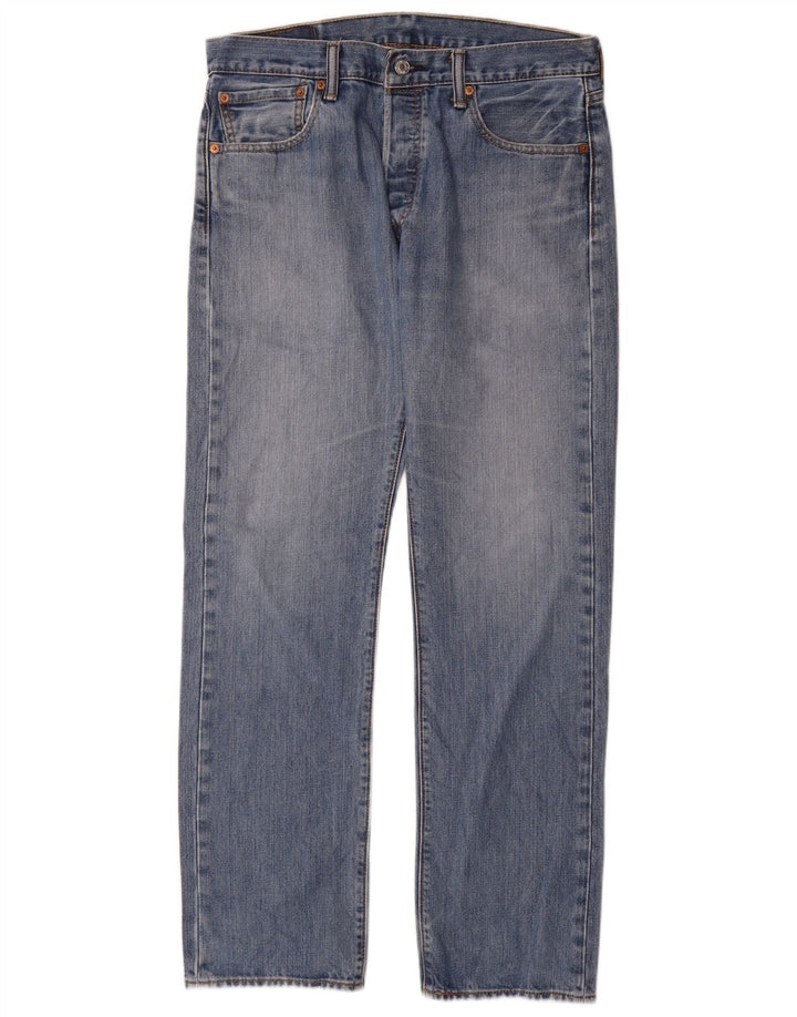 Męskie jeansy Levi's 501 Straight W32 L32 Niebieskie bawełniane