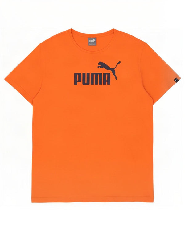 Męska koszulka z grafiką Puma XL, pomarańczowa, bawełniana