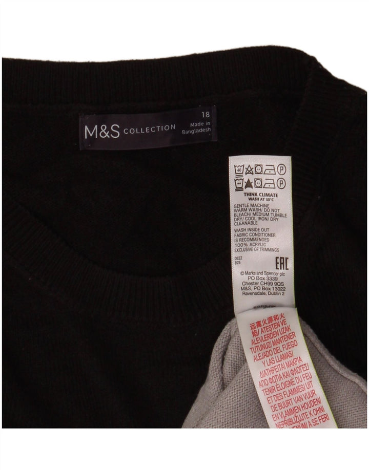 Marks & Spencer Damski sweter z okrągłym dekoltem, UK 18 XL, wielokolorowy