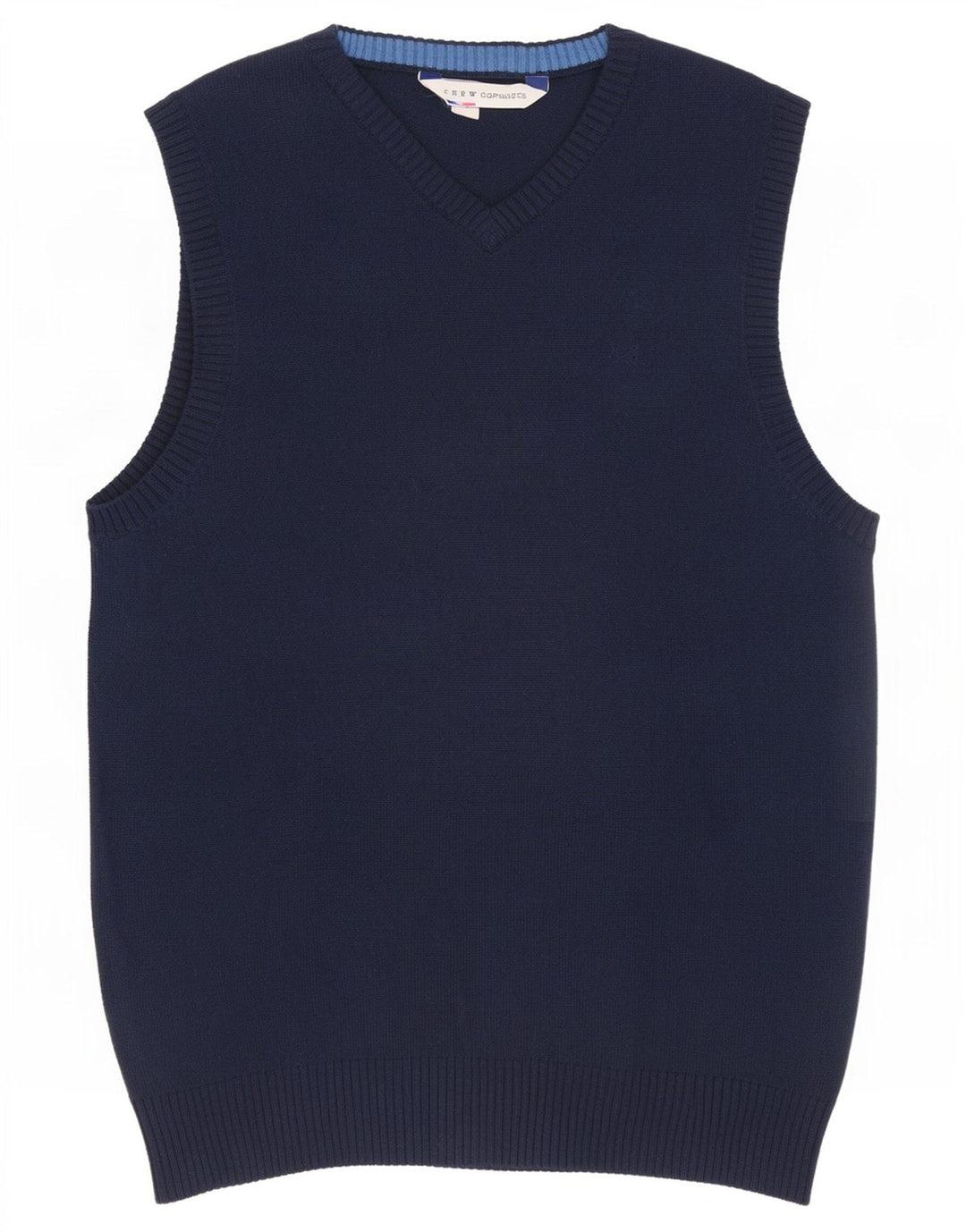 Crew Clothing Męski podkoszulek z kamizelką, mały, granatowy, bawełniany
