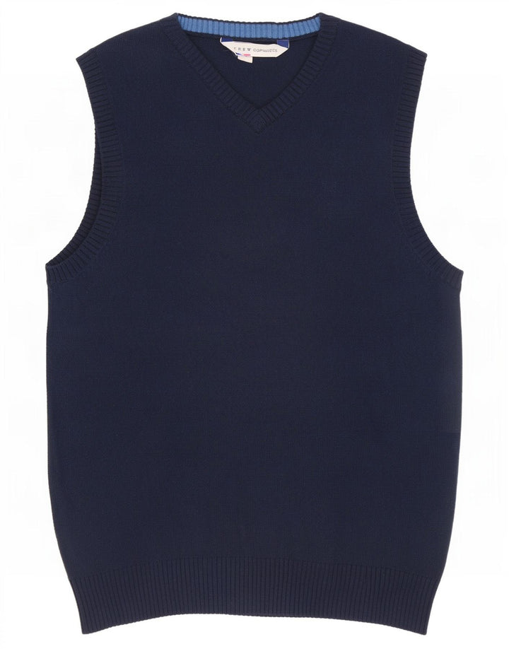 Crew Clothing Męski podkoszulek z kamizelką, mały, granatowy, bawełniany