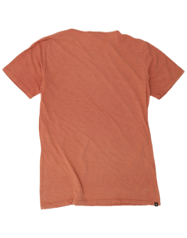 Męski T-shirt z grafiką Rip Curl o standardowym kroju, duży, pomarańczowy