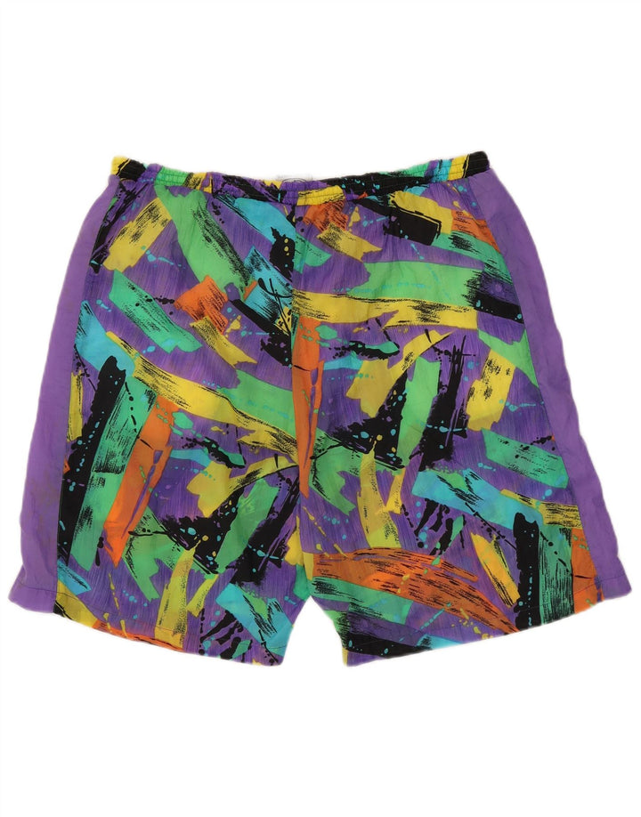 Męskie spodenki kąpielowe w stylu vintage 2XL, wielobarwny nylon typu Tie Dye