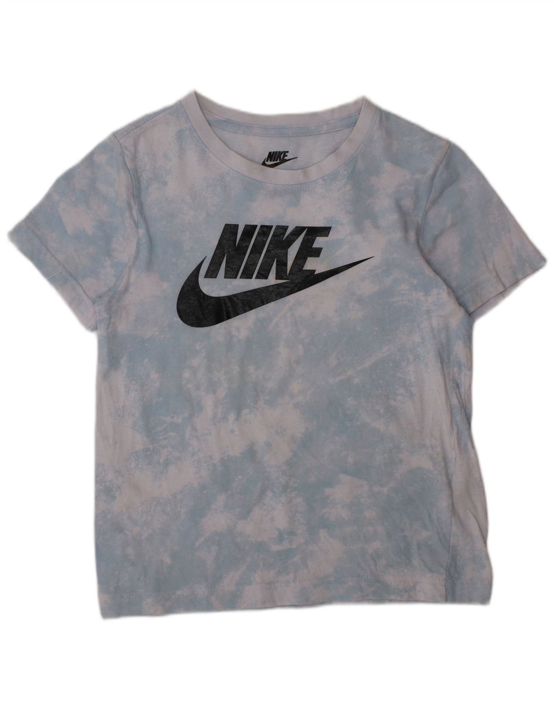 Chłopięcy T-shirt z grafiką NIKE, rozmiar 6-7 lat, duży, niebieski Tie Dye