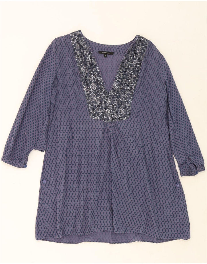 PATRIZIA PEPE Womens Abstract Pattern Tunic Dress IT 44 Medium Blue Vintage Patrizia Pepe and Second-Hand Patrizia Pepe from Messina Hembry 