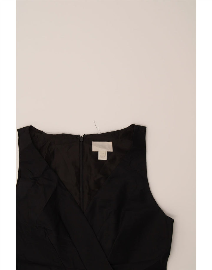 J. CREW Womens Sleeveless Sheath Dress US 10 Large Black Silk Vintage J. Crew and Second-Hand J. Crew from Messina Hembry 
