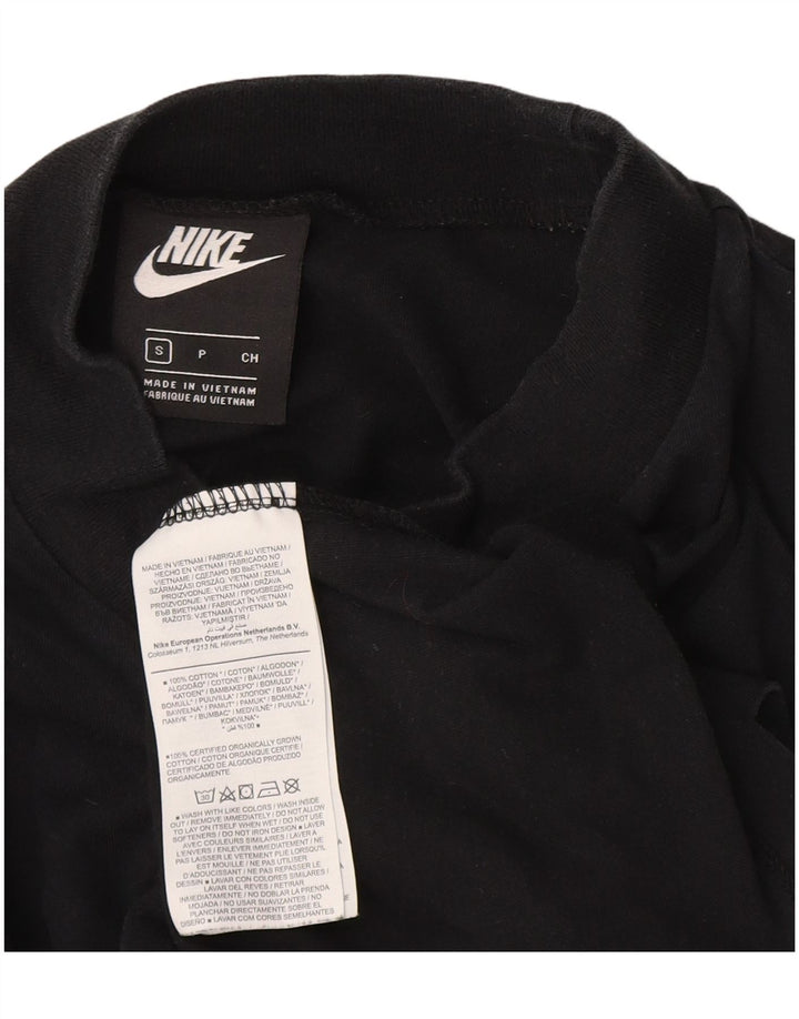 Damski top Nike z długim rękawem, UK 10, mały, czarny, bawełniany