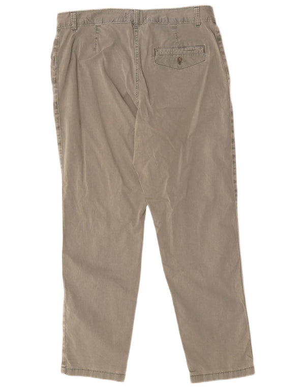 Marks & Spencer Damskie spodnie chino z wysokim stanem UK 14 Large W34 L28 Khaki
