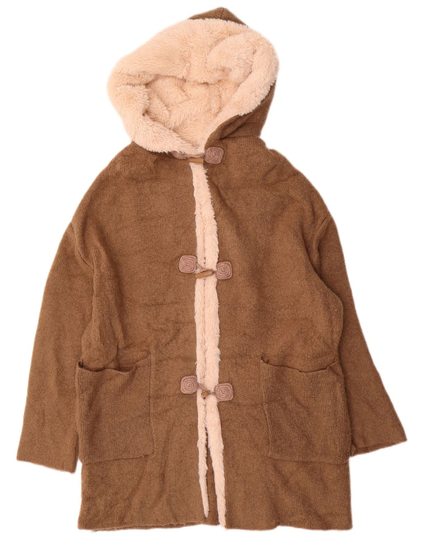 Damski sweter oversize z długim rękawem ZARA, UK 14, średni brąz