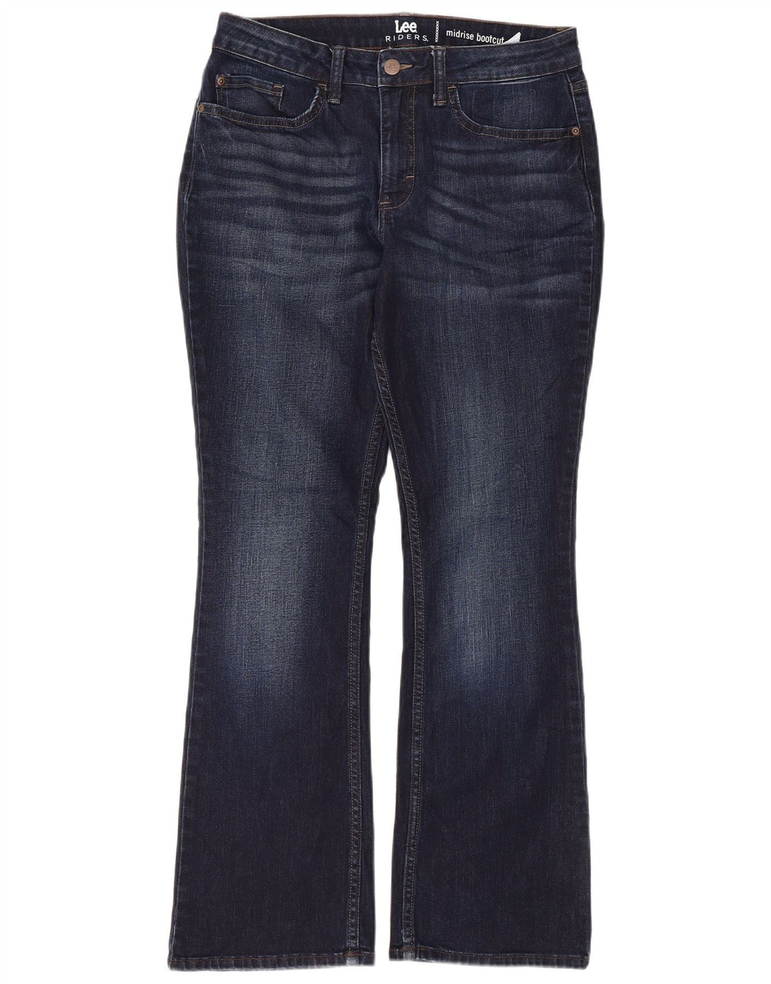 Damskie jeansy Lee Mid Rise Bootcut US 8 Medium W30 L27 Granatowa bawełna