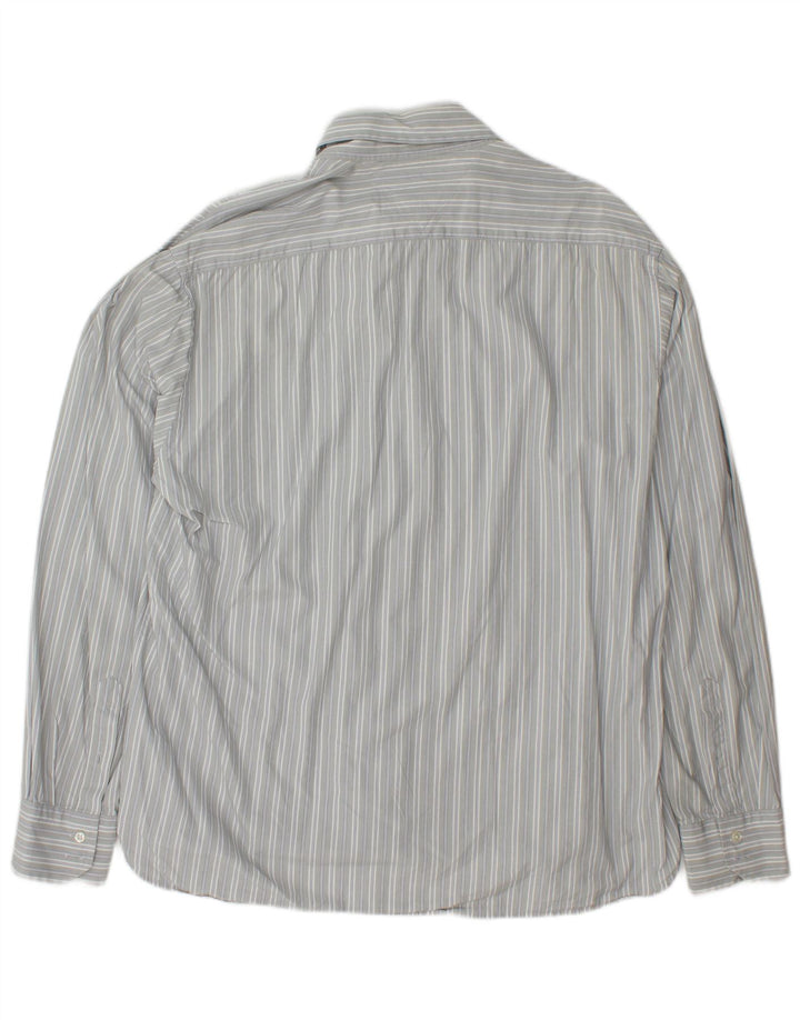 Koszula męska TOMMY HILFIGER XL, szara, bawełniana w paski