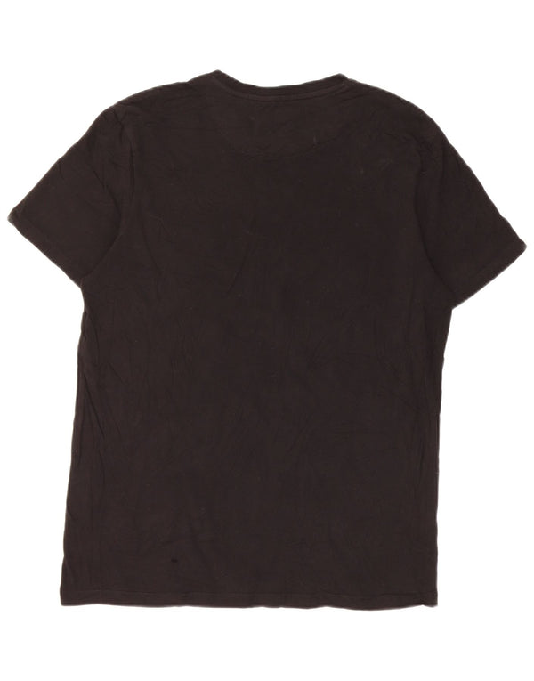 T-shirt męski Lyle & Scott, średni czarny, bawełniany