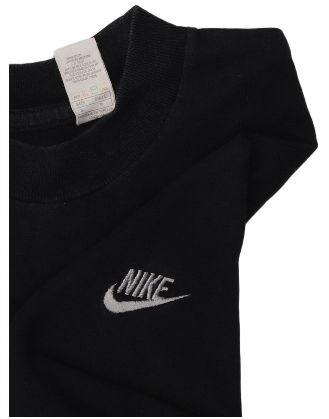 NIKE Mens T-Shirt Top Small Navy Blue Cotton