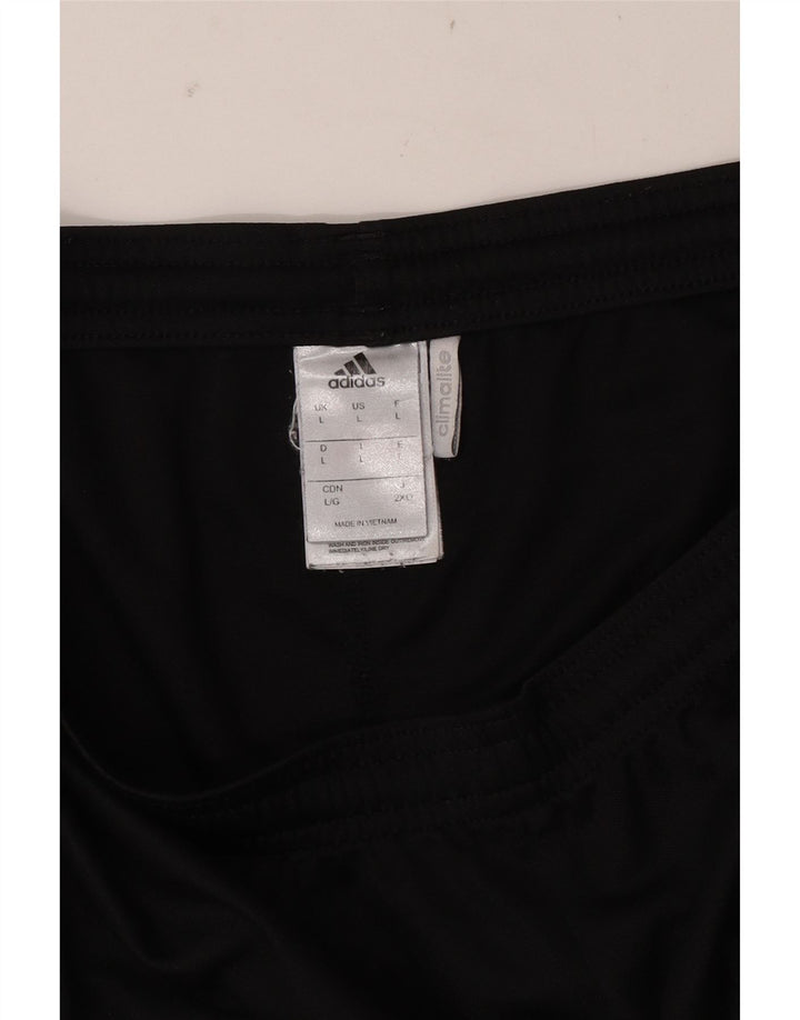 Męskie spodenki sportowe ADIDAS Climalite, duże, czarne, poliestrowe