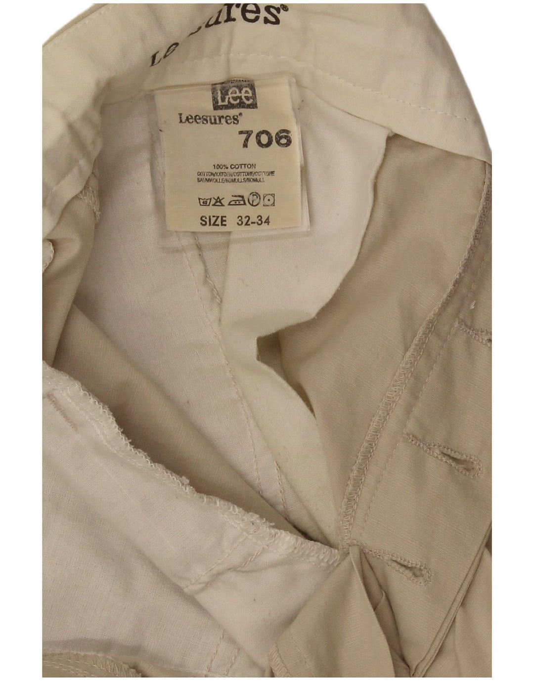 Spodnie męskie Lee Straight Chino W32 L29 Beżowe