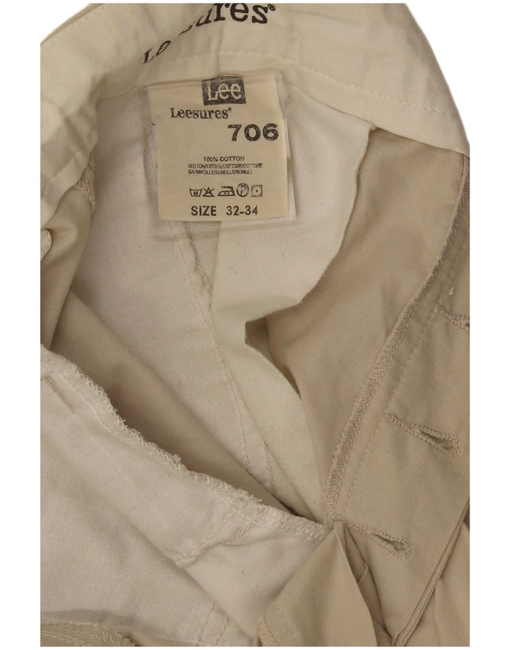 Spodnie męskie Lee Straight Chino W32 L29 Beżowe