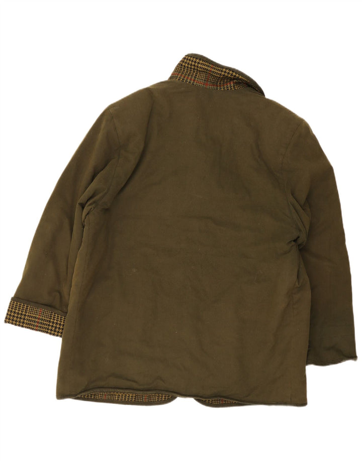 Męska dwustronna kurtka Burberrys UK 40, duża, bawełniana khaki