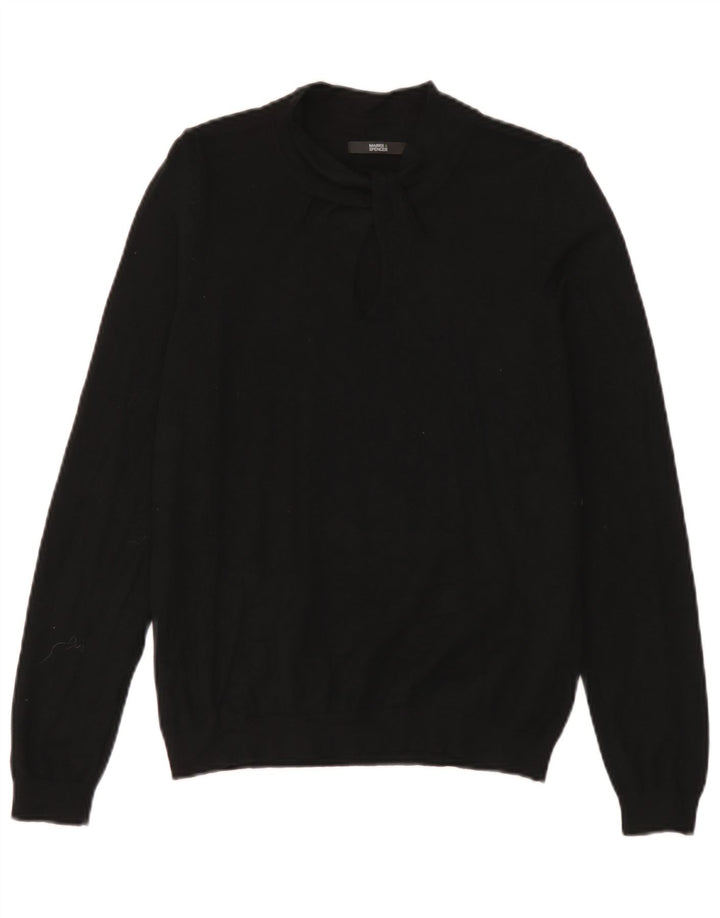 Marks & Spencer Damski sweter z golfem UK 14, średni czarny